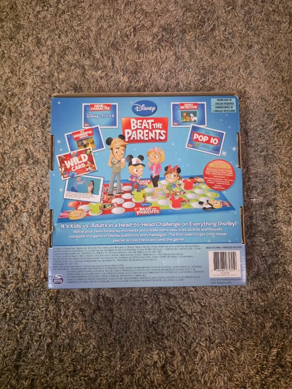 Board Game Disney Beat the Parents by Spin Master - Complete